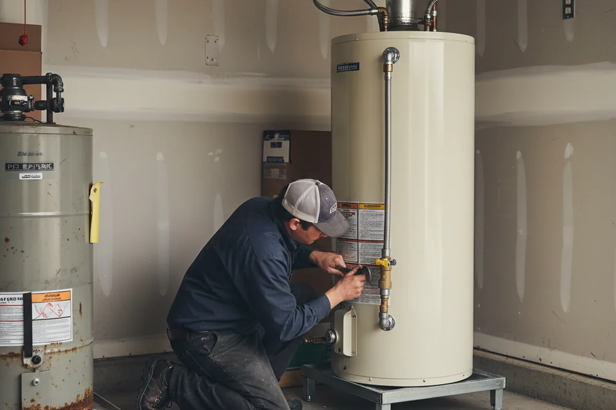 Water heater and shutoff valve replacement in Albertville